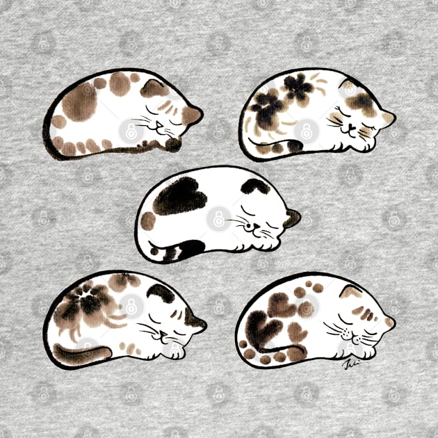 Sleeping cats pattern by juliewu